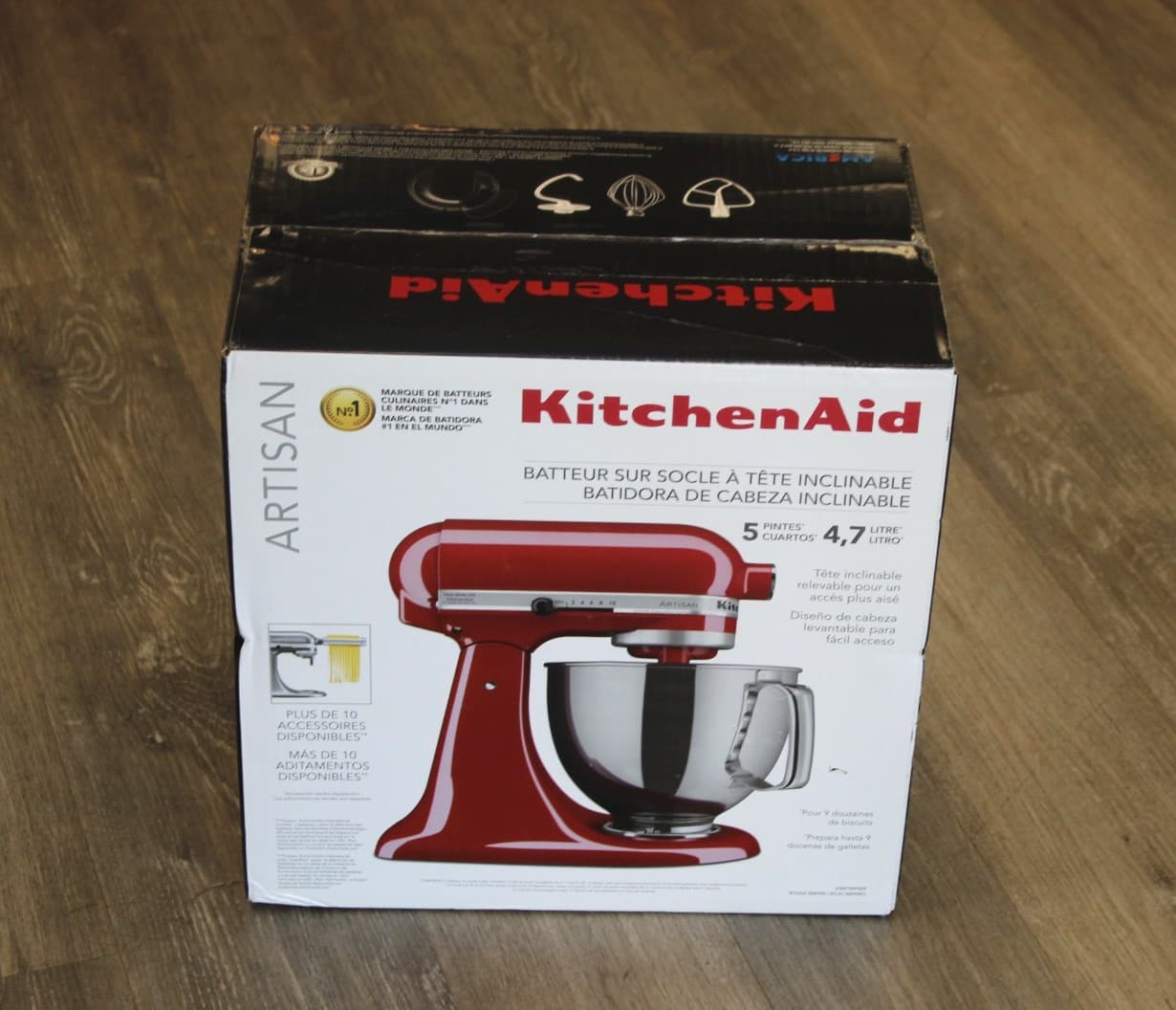 KitchenAid Artisan Series 5Qt Tilt-Head Stand Mixer Empire Red KSM150PSER - NEW