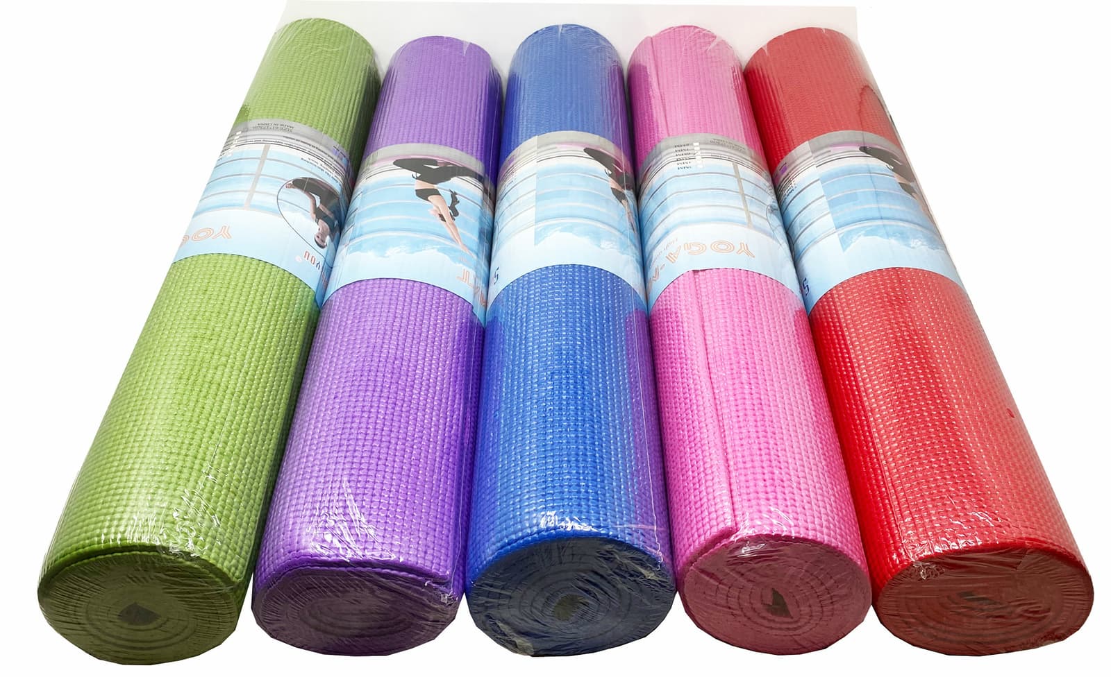 Yoga Mat Exercise Fitness Pilates Camping Gym Pad Non-Slip 1/4" HighDensity Foam