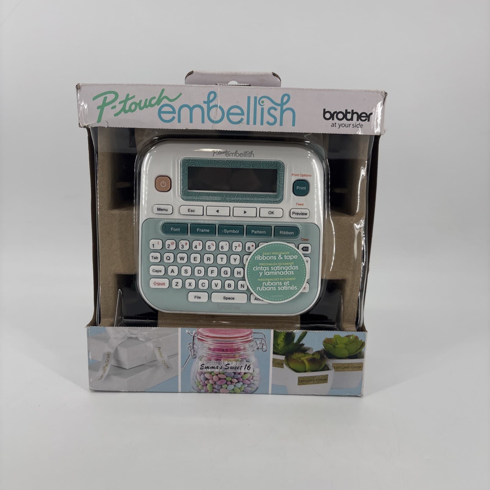 NEW In Box Touch Embellish Brother Label Maker For Ribbons & Labels. Fast Ship!