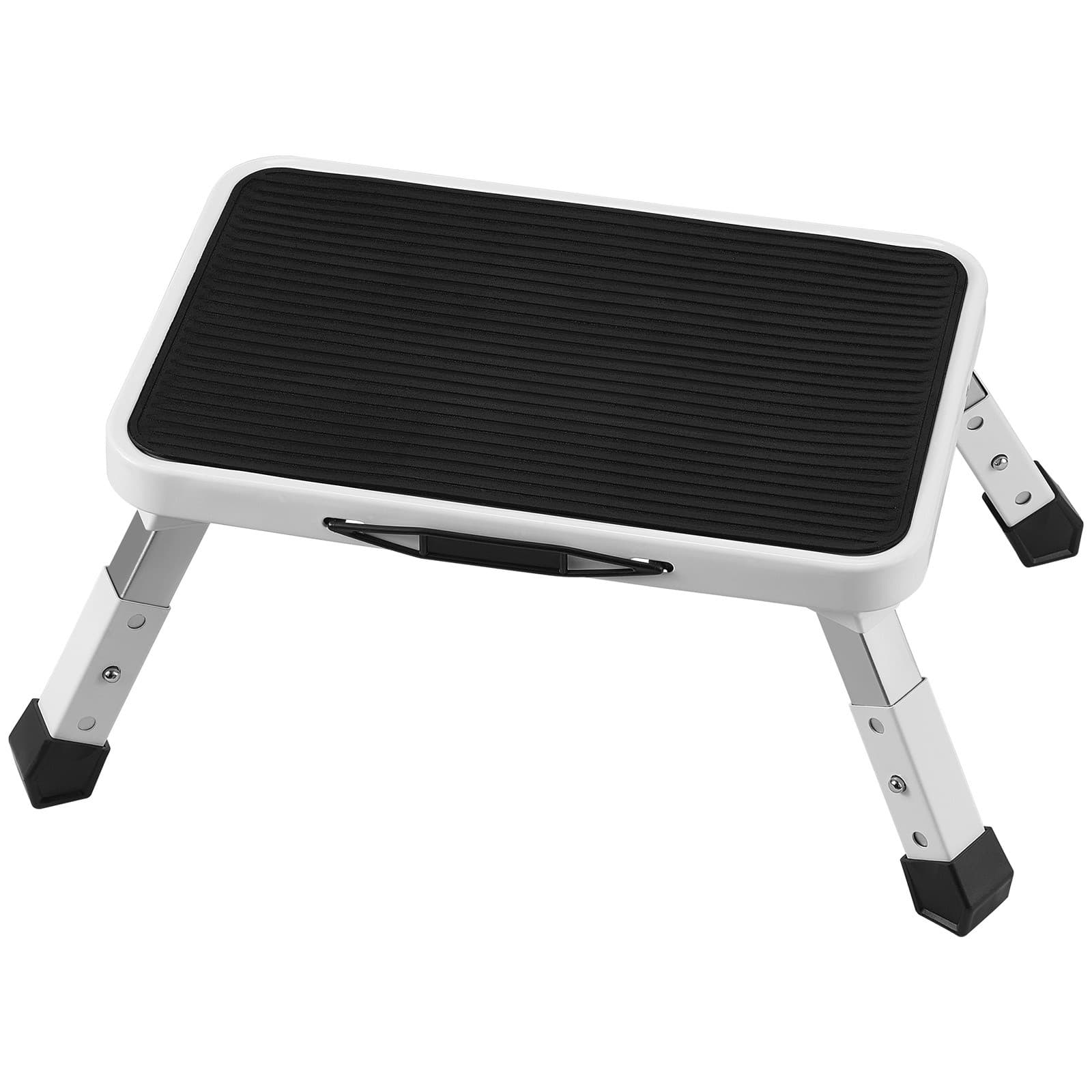 Uimoso Step Stool Ladder Foldable 3 Adjustable Height Max Load 330lbs for Home