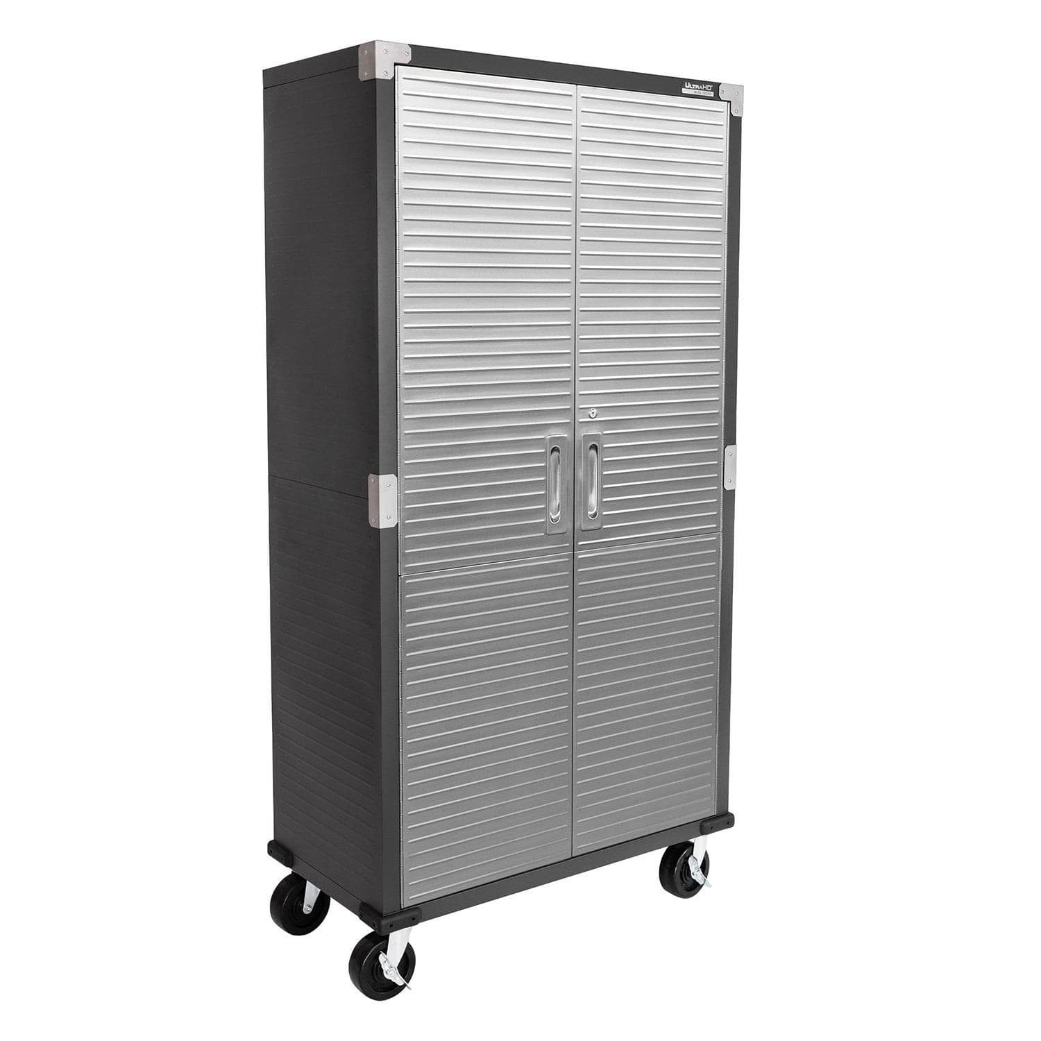 Seville Classics UltraHD 2-Door Rolling Storage Cabinet 36" Wx18" Dx72" H BLACK