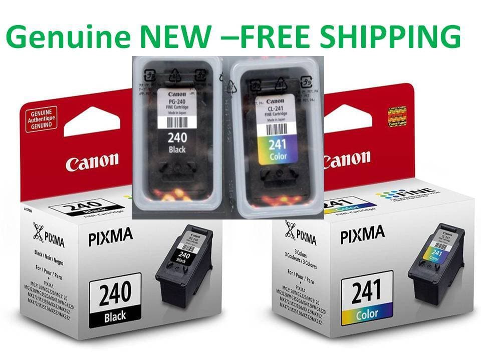 Genuine Canon 240/241 Original Ink Cartridge Combo for MG3620 MG3520 Printer-New